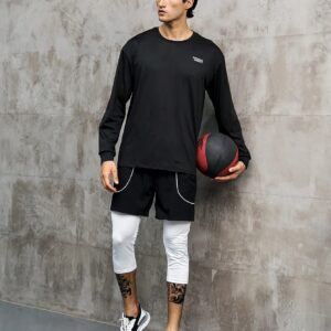 Men Letter Graphic Contrast Basketball Jerseys Jersey - Image 5