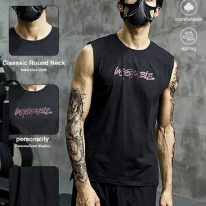 Men Letter Graphic Sports Tank Top Workout Tops