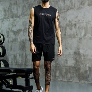 Men Letter Graphic Sports Tank Top Workout Tops - Image 7