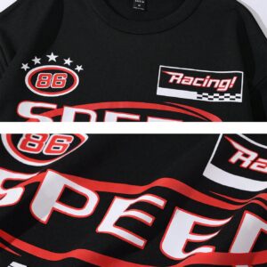 Men Letter Graphic Sports Sweatshirt Men Sweatshirt - Image 4