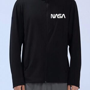 Boyfriend Style Men's Letter Print Track Jacket Workout Tops