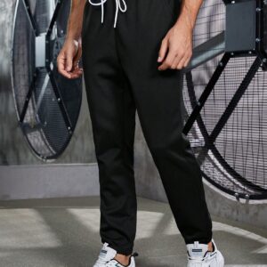 Men Letter Graphic Sport Pants - Image 4