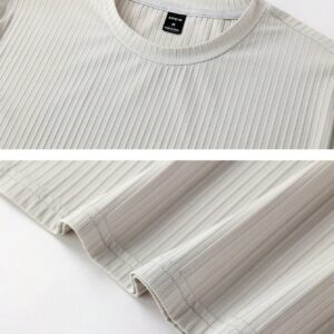 Men's Round Neck Sports T-Shirt Workout Tops Men>Topsknitted Top For Mentops For Menmens Tops - Image 4