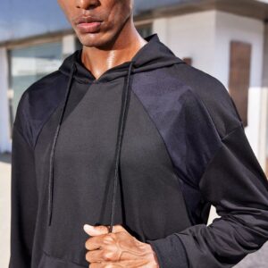 Boyfriend Style Men 1pc Kangaroo Pocket Sports Hoodie Boyfriend Style Men Sweatshirt - Image 3