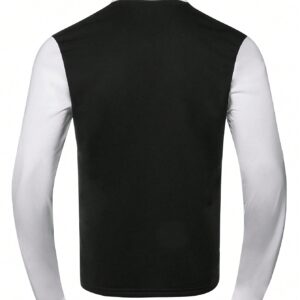 Boyfriend Style Men's Tight-Fitting Stand Collar Top And Long Pants Sports Suit, Athletic Suit, Tracksuit Workout Set - Image 6