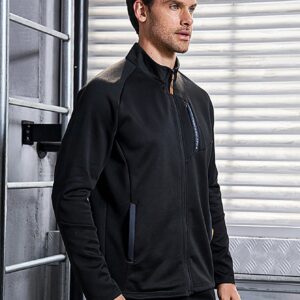 Boyfriend Style Men Letter Graphic Raglan Sleeve Zipper Pocket Hooded Sports Jacket Workout Tops - Image 3