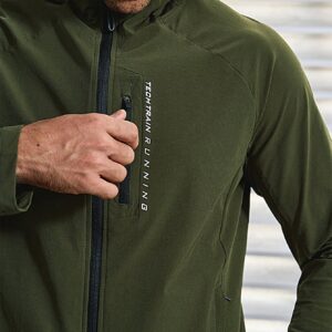 Men Letter Graphic Zip Up Hooded Sports Jacket Workout Tops - Image 7