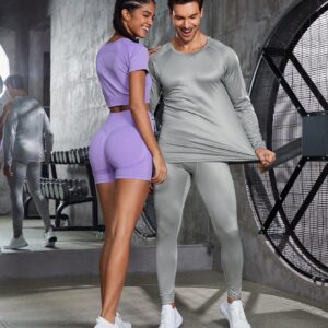 Boyfriend Style Men Solid Raglan Sleeve Sports Tee & Pants, Athletic Suit, Tracksuit Workout Set