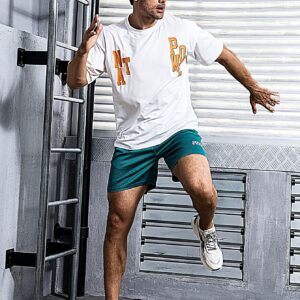 Men's Letter Print Sports T-shirt - Image 3