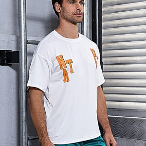 Men's Letter Print Sports T-shirt - Image 4