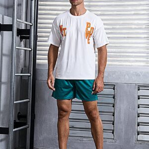 Men's Letter Print Sports T-shirt - Image 5