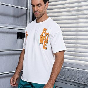 Men's Letter Print Sports T-shirt - Image 7