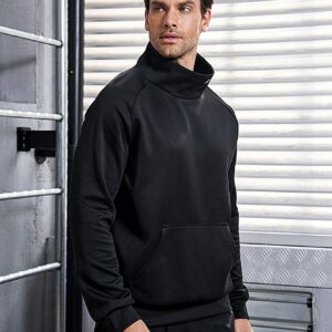 Men's High-Neck Pullover Sports Sweatshirt With Letter Print Men Sweatshirt - Image 3