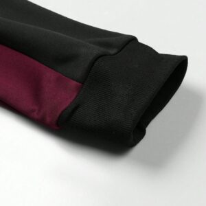 Boyfriend Style Men's Color Block Drawstring Sports Jacket Workout Tops - Image 3