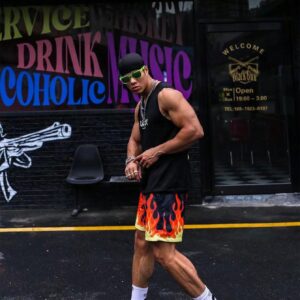 Men's Printed Simple Athletic Tank Top Workout Tops - Image 4