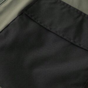 Men's Color Blocking Hooded Zipper Closure Drawstring Sports Jacket Workout Tops - Image 4