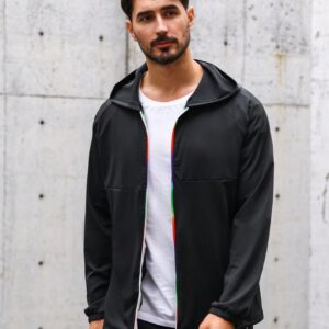 Men'S Raglan Sleeve Hooded Sport Jacket Workout Tops - Image 8