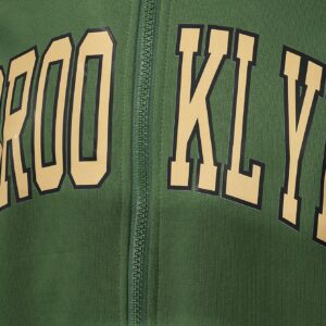 Boyfriend Style Men's Hooded Sports Jacket With Printed Letters Workout Tops - Image 7