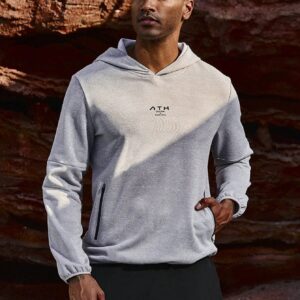 Boyfriend Style Men's Hooded Sweatshirt With Fashionable Text Pattern Print Hoodie Boyfriend Style Men Sweatshirt