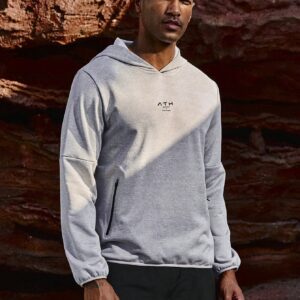 Boyfriend Style Men's Hooded Sweatshirt With Fashionable Text Pattern Print Hoodie Boyfriend Style Men Sweatshirt - Image 3