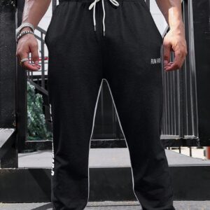 Men's Letter Print Sports Pants