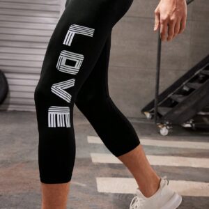 Boyfriend Style Men's Letter Printed Sport Tight-Fitting Set, Athletic Suit, Tracksuit Workout Set - Image 5