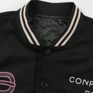 Boyfriend Style Men's Color Blocking Letter Print Sports Jacket Workout Tops College Jacketmen's Varsity Jacketvarsity Jacket For Menvarsity Jacket Menmen Letterman Jacket - Image 4