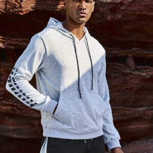 Men's Sports Hoodie With Slogan Print Men Sweatshirt - Image 7