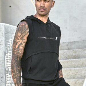 Boyfriend Style Men's Letter Printed Sports Tank Top Workout Tops - Image 3