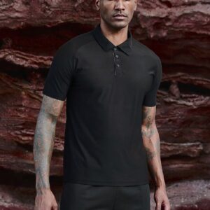 Boyfriend Style Men's Golf Polo Shirt With Raglan Sleeve - Image 3