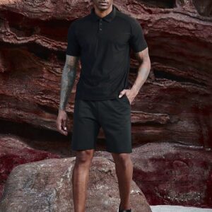 Boyfriend Style Men's Golf Polo Shirt With Raglan Sleeve - Image 6