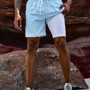 Men's Drawstring Waist Sports Shorts Jogger Shorts