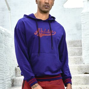 Men's Hooded Sweatshirt With Letter Printing And Drawstring Hoodie Men Sweatshirt
