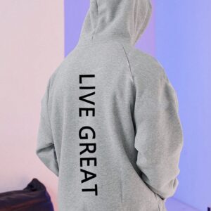 Boyfriend Style Men's Hooded Sportswear With Drawstring And Letter Print Hoodie Boyfriend Style Men Sweatshirt