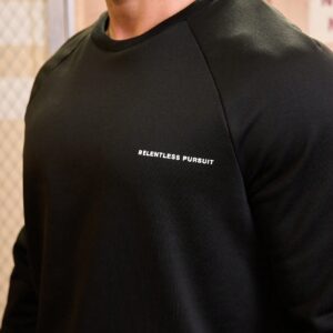 Men'S Letter Printed Raglan Sleeve Sports Sweatshirt Men Sweatshirt - Image 6