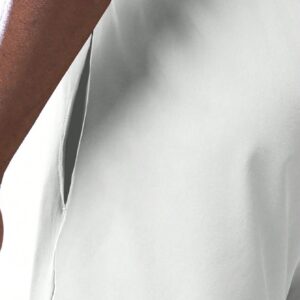 Boyfriend Style Men's Drawstring Waist Sports Shorts With Slanted Pocket, White Shorts Jogger Shorts - Image 4
