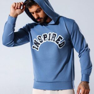 Men's Letter Print Hooded Sports Sweatshirt Hoodie Men Sweatshirt