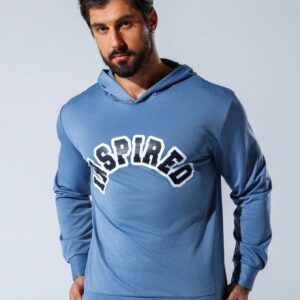 Men's Letter Print Hooded Sports Sweatshirt Hoodie Men Sweatshirt - Image 4