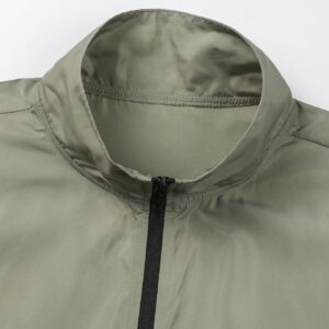 Men'S Contrast Color Zipper Sports Jacket Workout Tops - Image 5