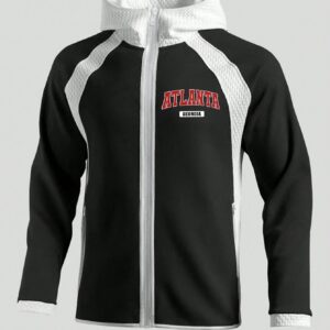 Boyfriend Style Men's Contrast Color Zipper Front Hooded Sports Jacket Workout Tops