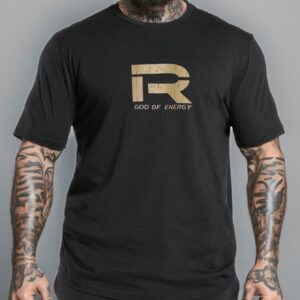 Men's Letter Printed Sports T-Shirt Workout Tops