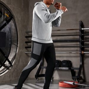 Boyfriend Style Men's Drawstring Hooded Sports Sweatshirt Hoodie Boyfriend Style Men Sweatshirt Gym Hoodiegym Men Clothesgym Wear For Mengym Wear Menmen Workout Clothes - Image 3