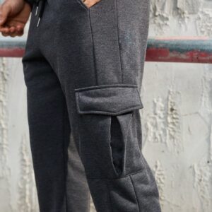 Boyfriend Style Men's Solid Color Athletic Suit Workout Set - Image 4