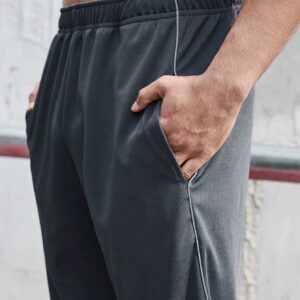 Men's Solid Color Elastic Waist Jogger Pants With Slanted Pockets - Image 5