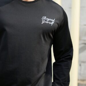 Men's Slogan Pattern Drop Shoulder Sports Sweatshirt Men Sweatshirt - Image 4