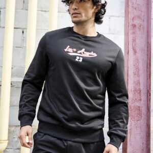 Men's Letter Printed Sports Style Sweatshirt Men Sweatshirt - Image 4