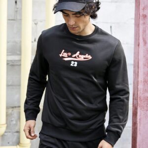 Men's Letter Printed Sports Style Sweatshirt Men Sweatshirt - Image 7