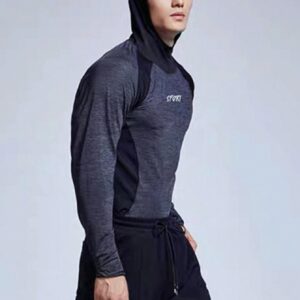 Men's Letter Graphic Color Blocking Raglan Sleeve Sports Sweatshirt Men Sweatshirt - Image 4