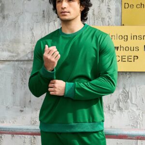 Boyfriend Style Men's Slogan Printed Sweatshirt And Sweatpants Sports Suit, Athletic Suit, Tracksuit Workout Set - Image 3
