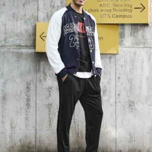 Men's Digital Printed Color Block Sport Jacket Workout Tops - Image 4